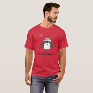 Camiseta Balão em Forma de Coração de Pinguim de Bebê Bonit