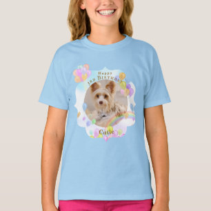 Camiseta Balão Pet Dog Azul