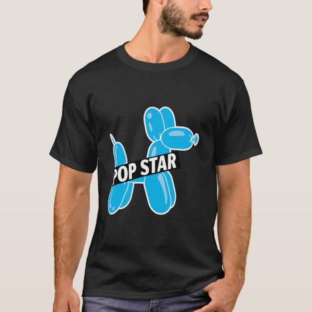 Camiseta Balão Profissional Fundido Twister Blue Pop Star D (Frente)