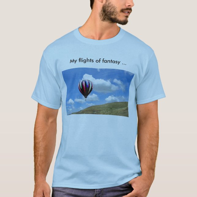 Camiseta - Balão sobre colinas (Frente)