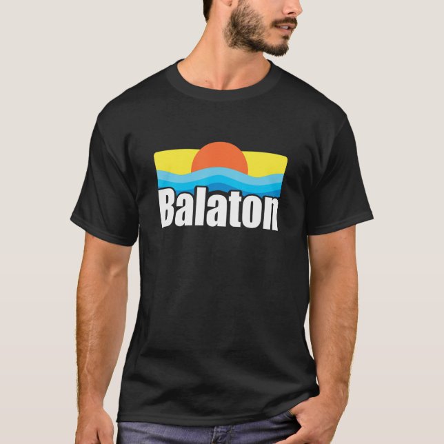 Camiseta Balaton Lake Retro Magyarország Hungria (Frente)