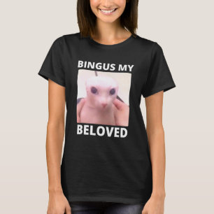 Camiseta Bald Bingus Meu Amado Gato Sphynx Sem Pelo