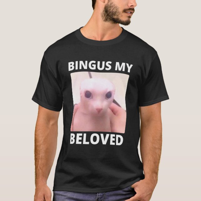 Camiseta Bald Bingus My Beloved Hairless Sphinx Cat (Frente)