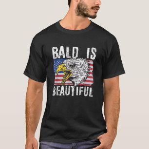 Camiseta Bald é Belo Dia da Independência 4 de julho Bal