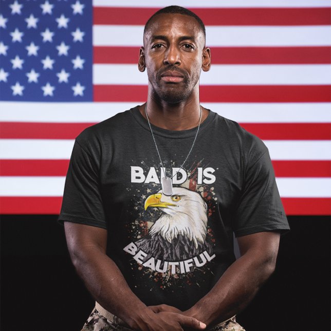 Camiseta Bald é lindo Águia Balda Patriótica Americana (Criador carregado)