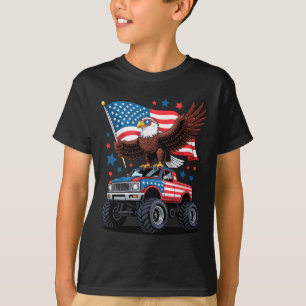 Camiseta Bald Eagle American Flag Feliz 4 De Julho Indepen