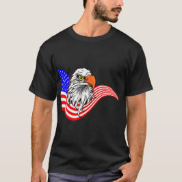 Camiseta Bald Eagle American Flag Patriotic Art