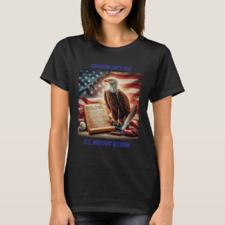Camiseta Bald Eagle, bandeira dos Estados Unidos e Constitu