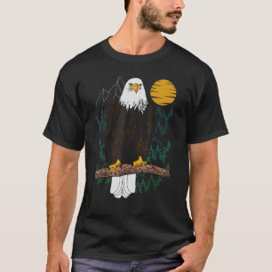 Camiseta Bald Eagle Bird Motif Animal American Imprint Eagl