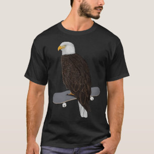 Camiseta Bald Eagle Bird Skateboard Birdwatcher Animal Biol