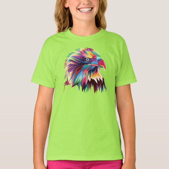 Camiseta Bald Eagle - Design Geométrico Prismático - 80590 (Frente)