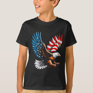 Camiseta Bald Eagle E Patriótica American Flag 4 De Julho