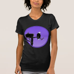 Camiseta Bald Eagle em Sunset - Arte original sobre a vida