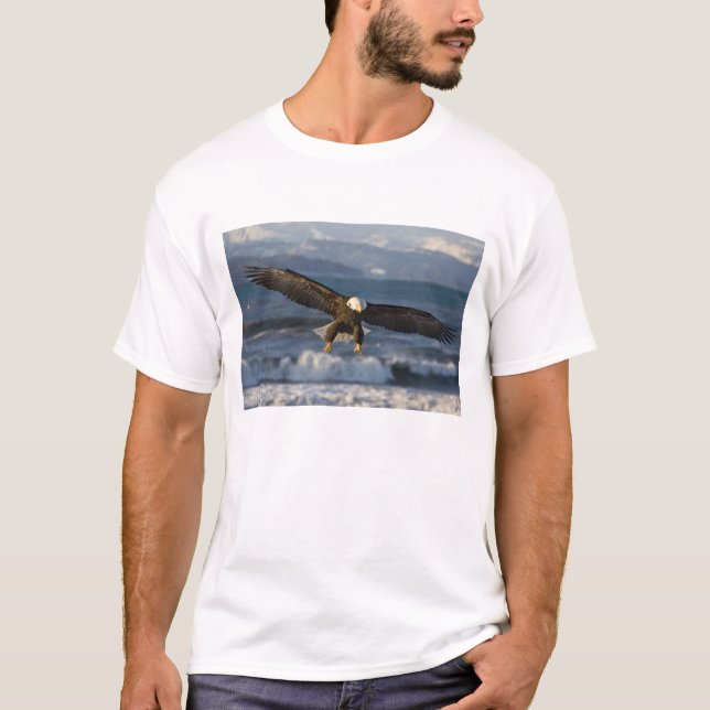 Camiseta Bald Eagle, Haliaeetus leucocephalus, Homer, 3 (Frente)