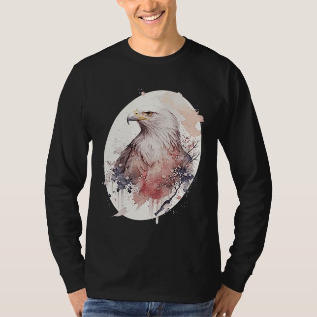 Camiseta Bald Eagle Japanese Cherry Blossom Sakura Wildlife (Frente)