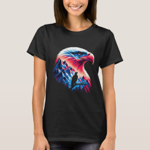 Camiseta Bald Eagle U Bandeira 4 De Julho Conceito Patrióti