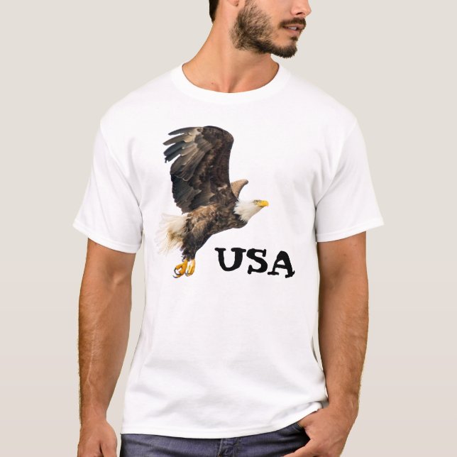 Camiseta Bald Eagle Vê O Seu Prêmio (Frente)