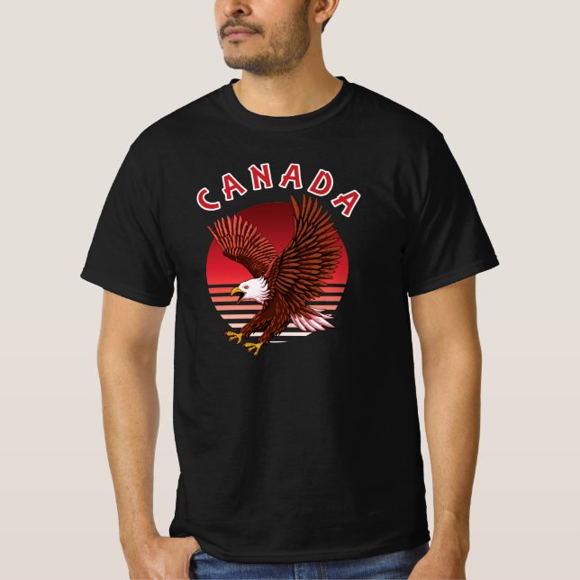 Camiseta Bald Eagle Wildlife - Canadá (Frente)