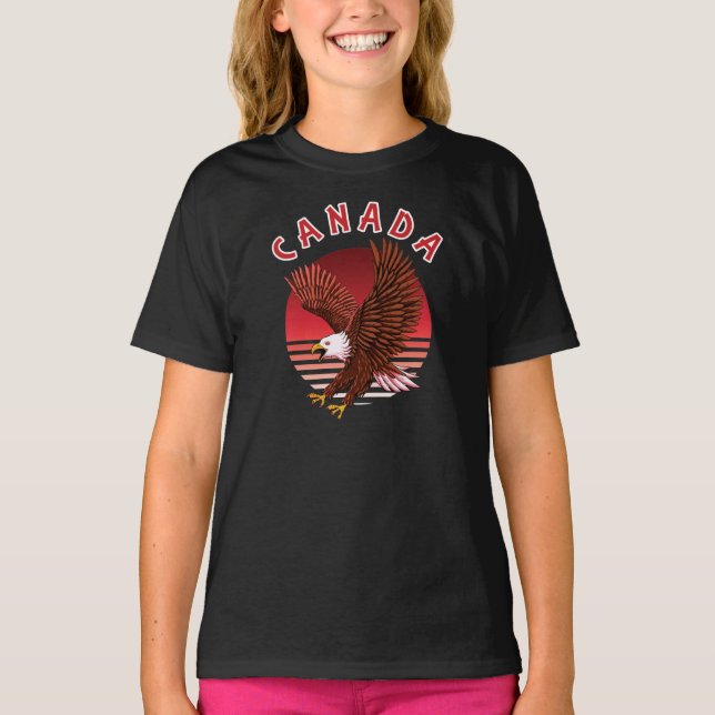 Camiseta Bald Eagle Wildlife - Canadá (Frente)
