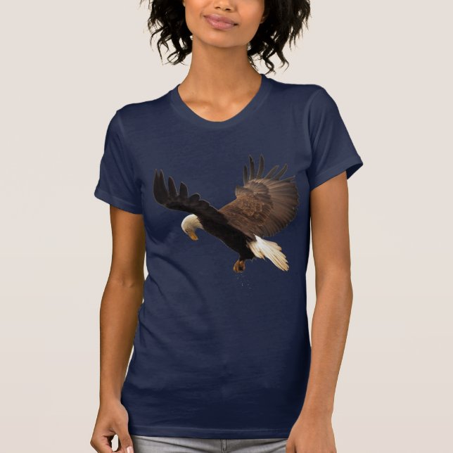 Camiseta Bald Eagle Wildlife Fotografia Birdlover design (Frente)