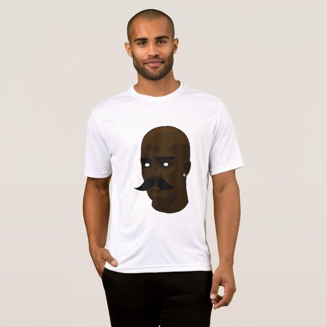 Camiseta Bald Mustache (Frente Completa)