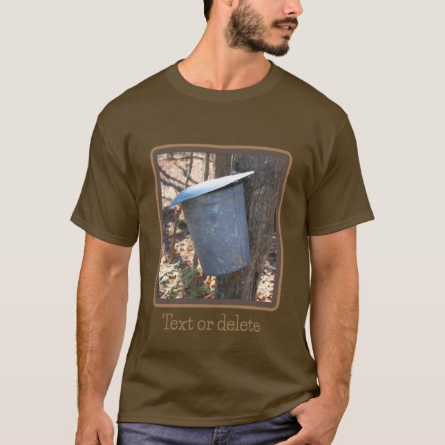 Camiseta Balde Da Xarope De Açúcar Na Árvore (Frente)