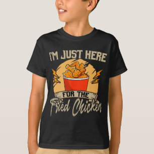 Camiseta Balde de Frango Frito Amante de Comida Restaurante