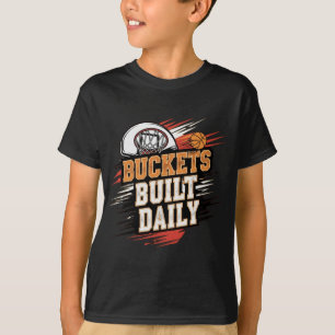 Camiseta Balde de Motivação Diária de Basquete