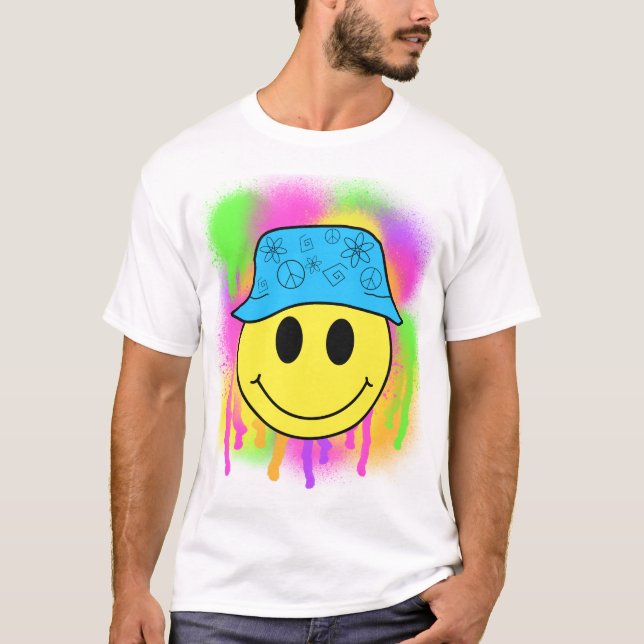 Camiseta Balde Hat Smiley (Frente)