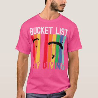 Camiseta Balde List Skydiving Funny