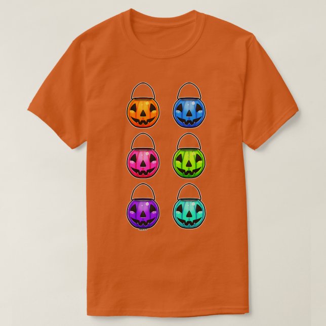 Camiseta Baldes de abóbora clássicos TShirt (Frente do Design)