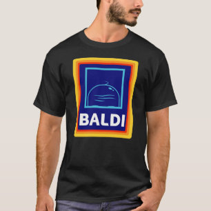 Camiseta Baldi Cabeça careca Logotipo Aldi