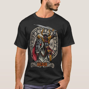 Camiseta Baldur Mitologia Nórdica Valhalla Viking Deus Nórd