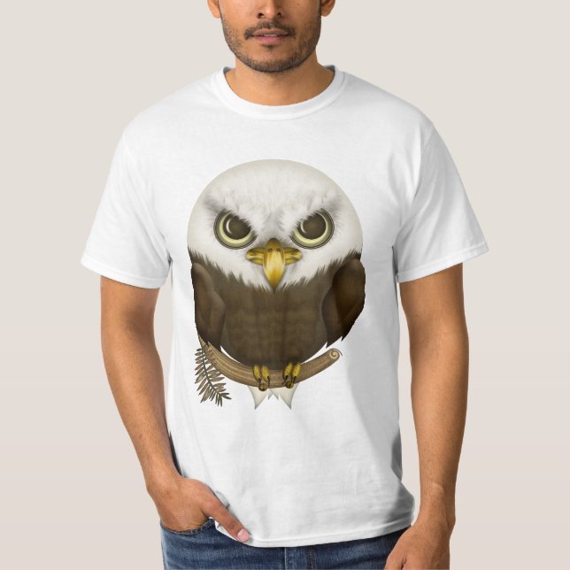 Camiseta Baldwin a águia americana bonito (Frente)