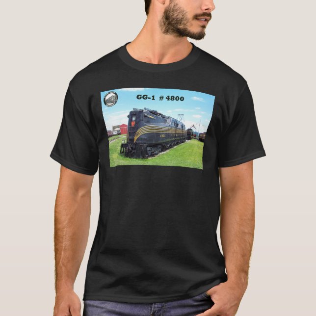 Camiseta Baldwin - locomotiva GG-1 #4800 de PRR (Frente)