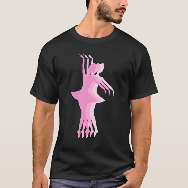 Camiseta Balé artístico Ballerina Pointe Barr Gráfico 39 (Frente)