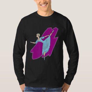 Camiseta Balé Artístico Ballerina Pointe Barr Gráfico 5