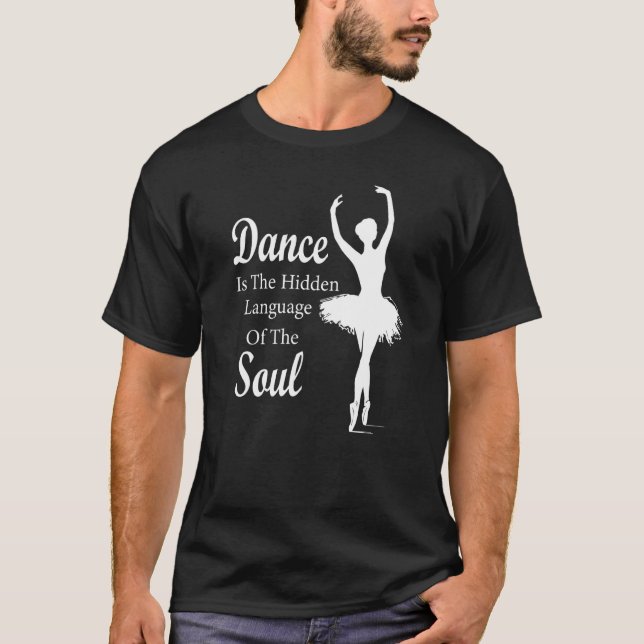 Camiseta Balé Ballerina Dance é a linguagem oculta de t (Frente)