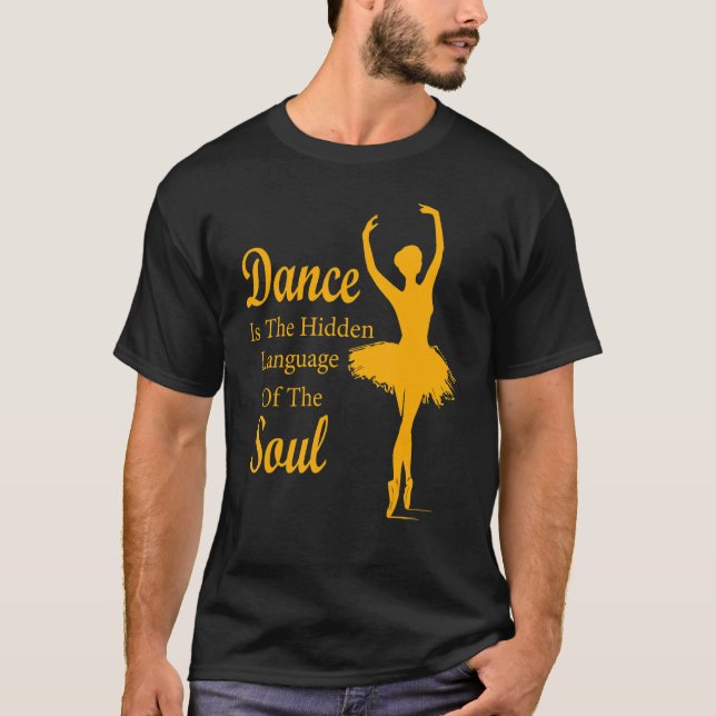 Camiseta Balé Ballerina Dance é a linguagem oculta de t (Frente)
