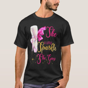 Camiseta Balé Ballerina Ponteiro Calçados que deixa Sparkle