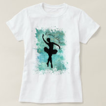Balé Ballerina Silhouette em Azul