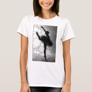 Camiseta Balé Black White Dancing Ballerina