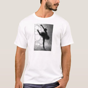 Camiseta Balé Black White Dancing Ballerina