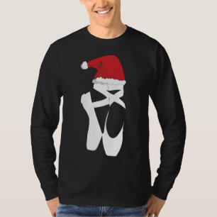 Camiseta Balé Calçado de Natal Santa Hat