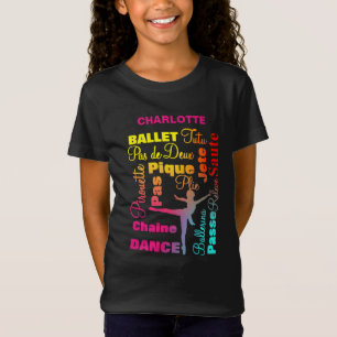 Camiseta Balé Dançando Ballerina Girls Bonitas Personalizad
