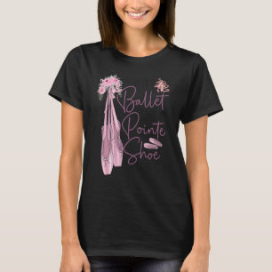 Camiseta Balé Dançarino Rapariga Ballerina Pointe Calçado L