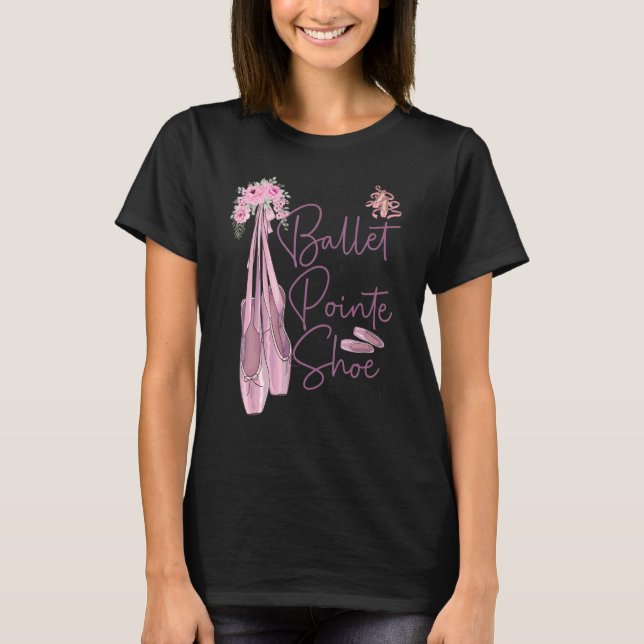 Camiseta Balé Dançarino Rapariga Ballerina Pointe Calçado L (Frente)