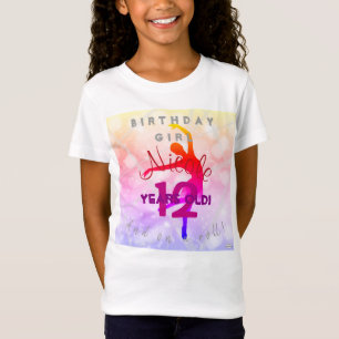 Camiseta Balé de aniversário feliz da moça T-Shirt HAMbyWG