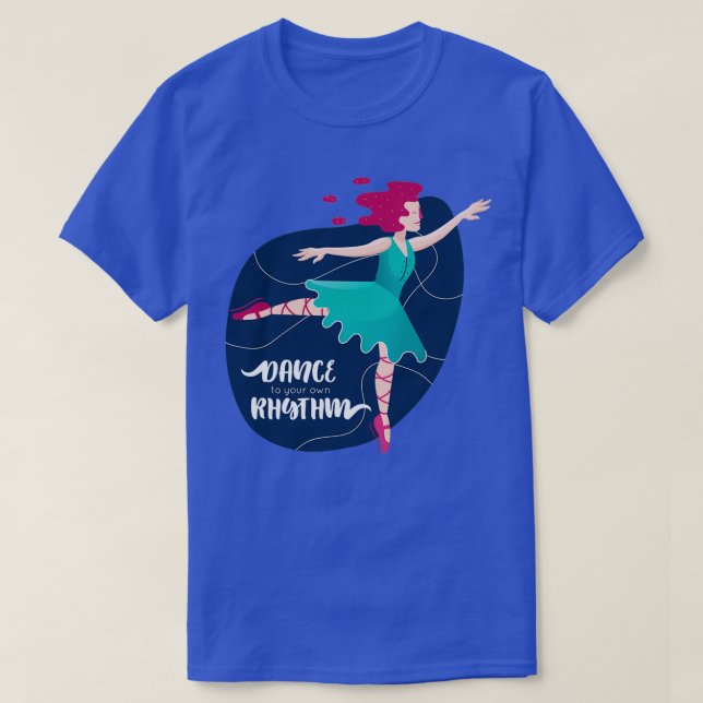 Camiseta Balé de bailarina de patinação (Frente do Design)