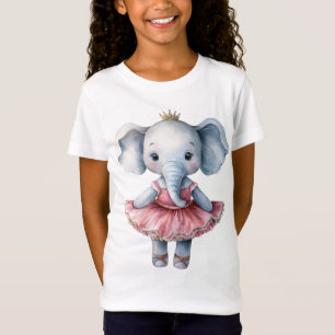 Camiseta Balé de dança de bailarina de elefante